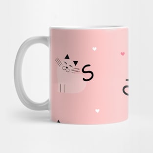 Gatos corazones Mug